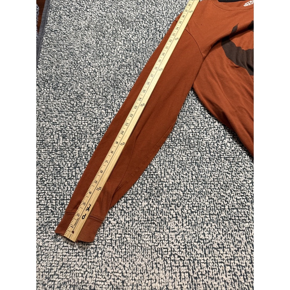 Star Wars Rebels Logo Men's Long Sleeve T-Shirt Size Large Burnt Orange Tee - Picture 12 of 13